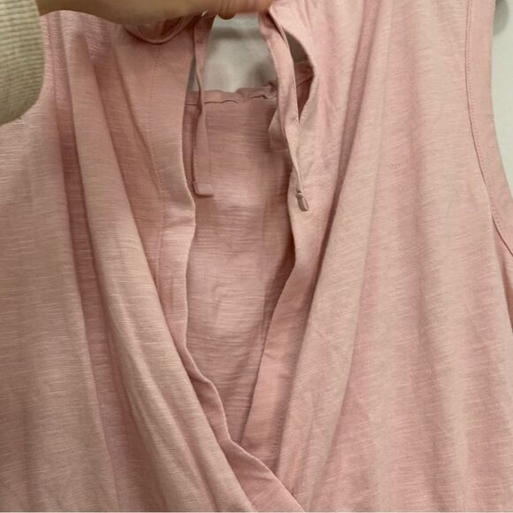 Banana Republic Pink Open Back Malibu Tee Size Small - Picture 4 of 7